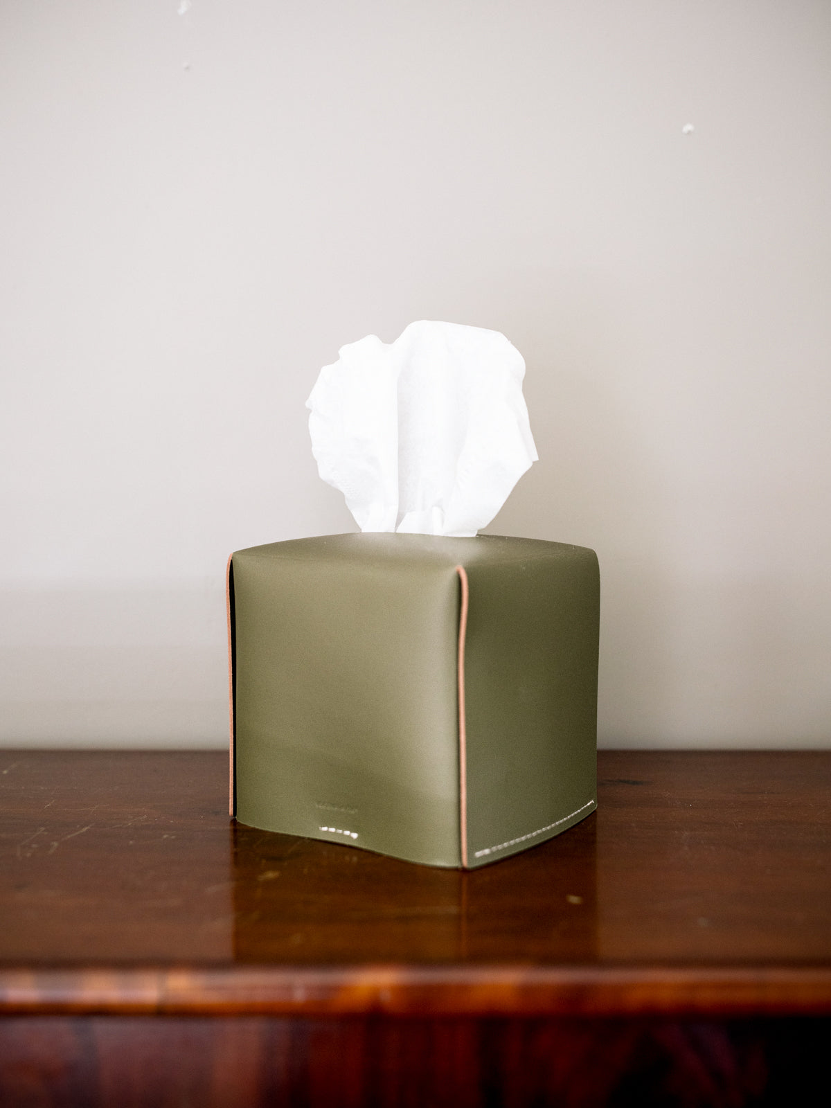 Recycled Leather Tissue Box