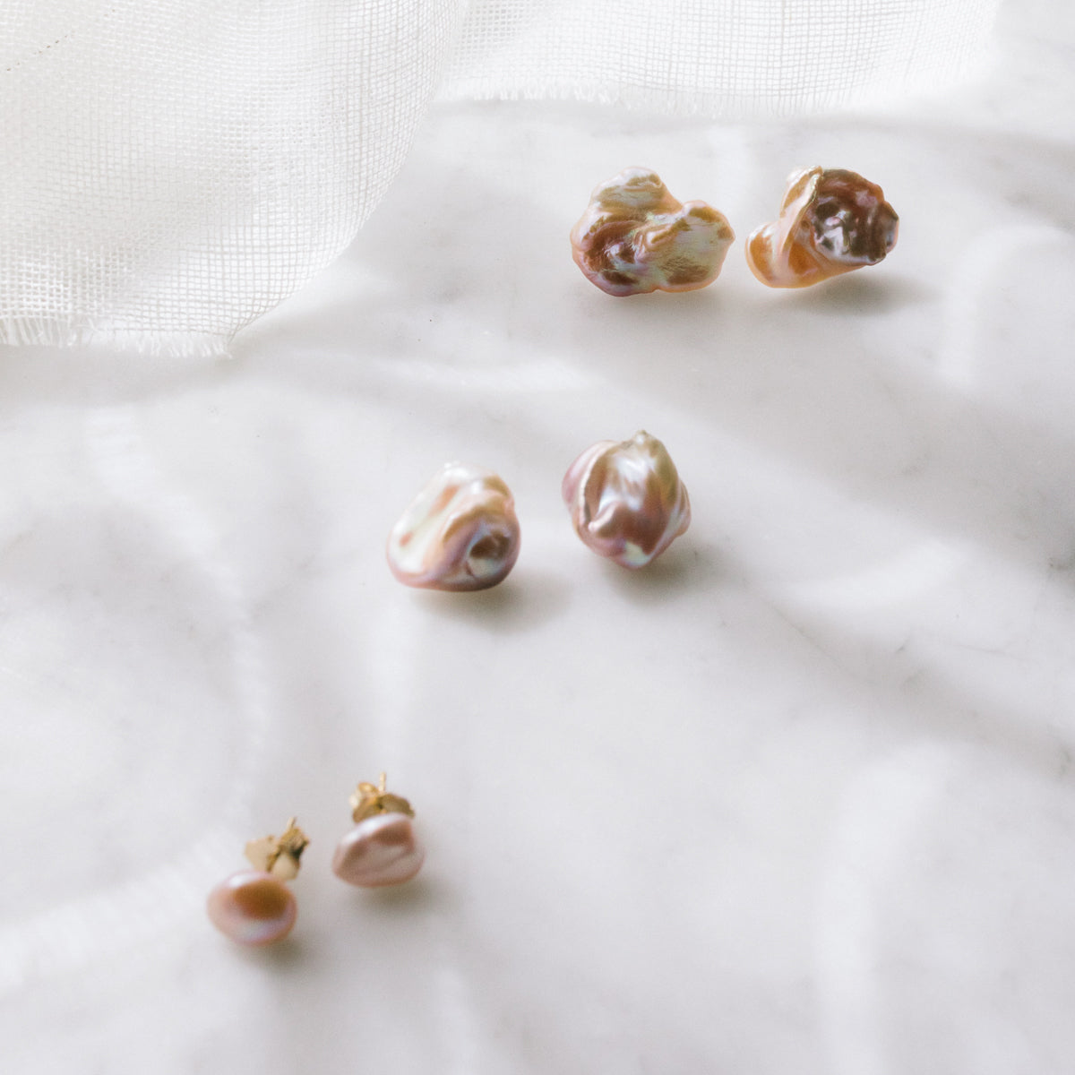 Keshi Pearl Earrings