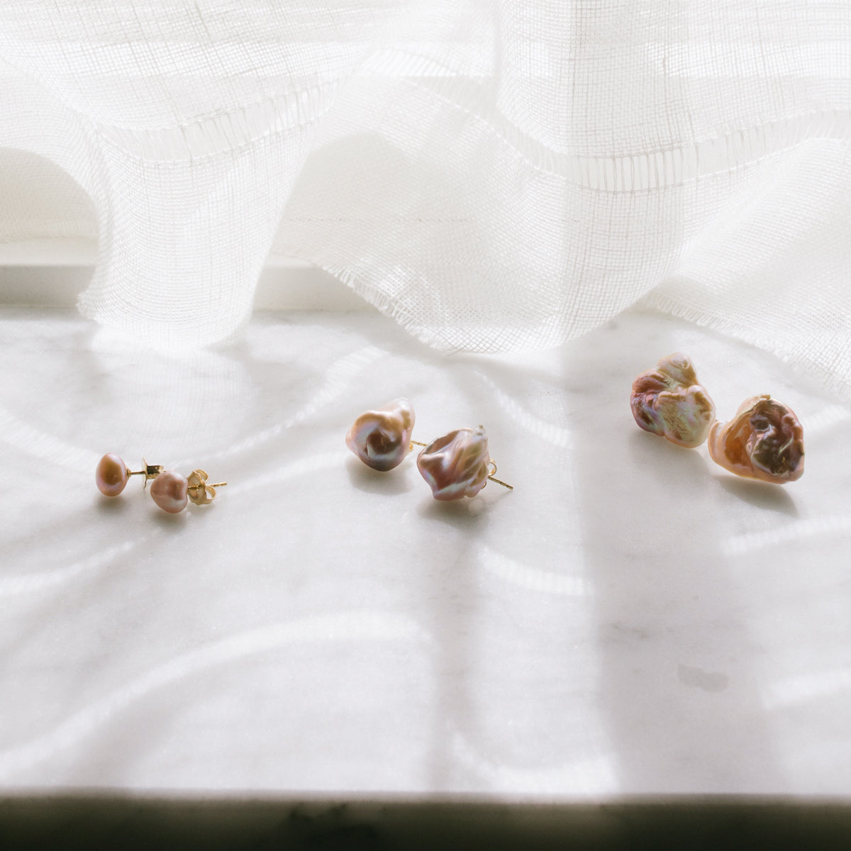 Keshi Pearl Earrings