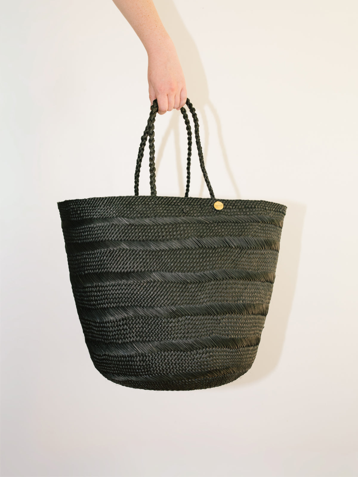XL Woven Tote, Soot