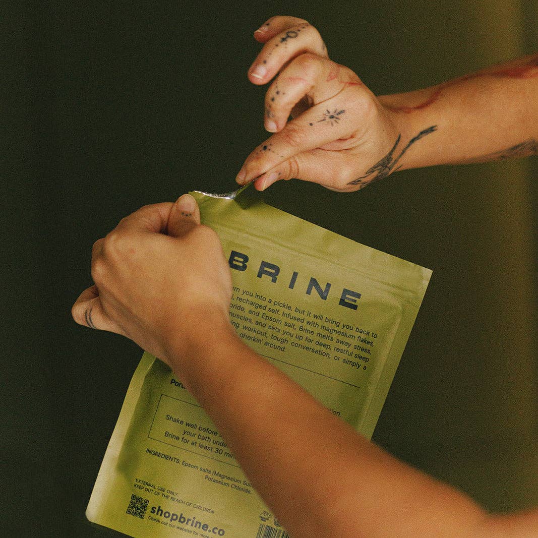 Brine Magnesium Bath Soak for Muscle Recovery