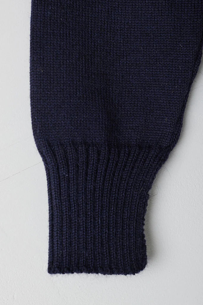 Pre-Sale, Cropped Guernsey in Navy by Le Tricoteur