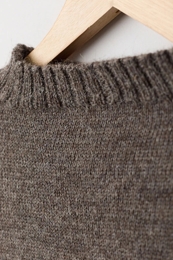 Pre-Sale, Cropped Guernsey in Mushroom by Le Tricoteur