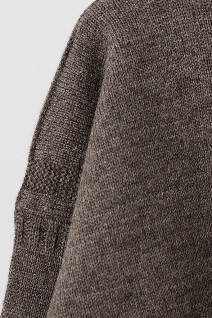 Pre-Sale, Cropped Guernsey in Mushroom by Le Tricoteur