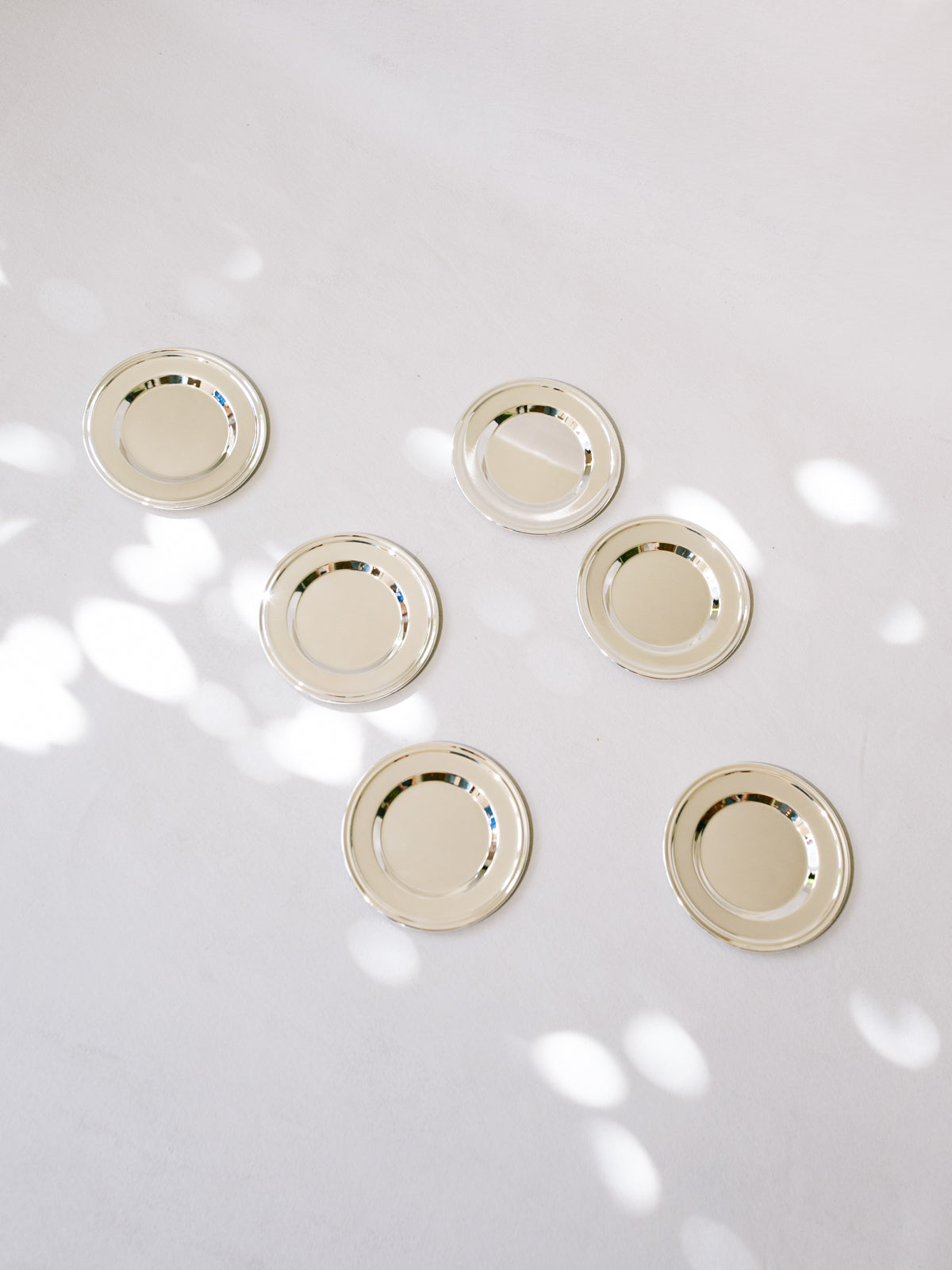 Silver Coasters, Set of 6