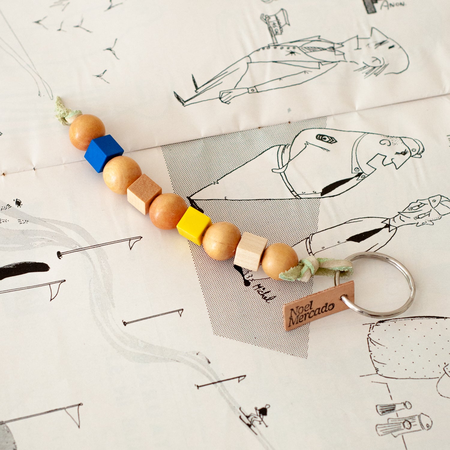 Vintage Bead Keychains by Noel Mercado