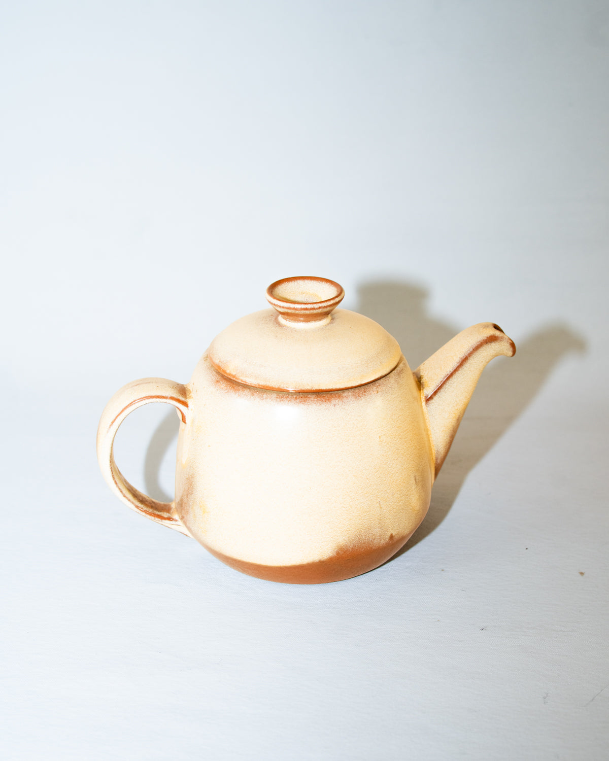 Vintage Frankoma butter-yellow teapot