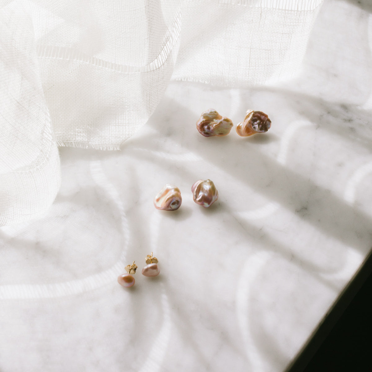 Keshi Pearl Earrings
