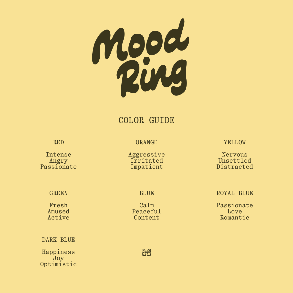 18k Gold Mood Ring