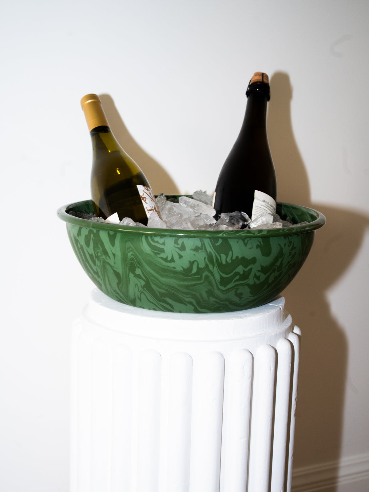 Cousin St. Marbled Enamel Large Bowl, Seaweed